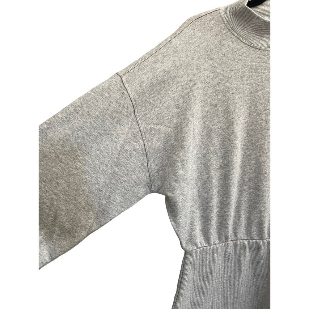 SPIRITUAL GANGSTER Small Gray Sweatshirt Dress Balloon Sleeve NEW HTF #7139 - Picture 5 of 13